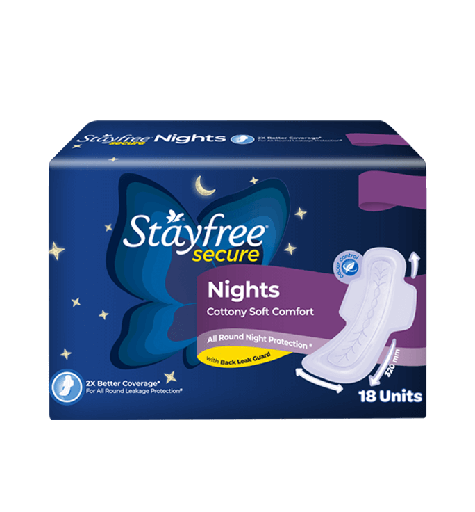 Stayfree Secure Nights Cottony Soft Pad