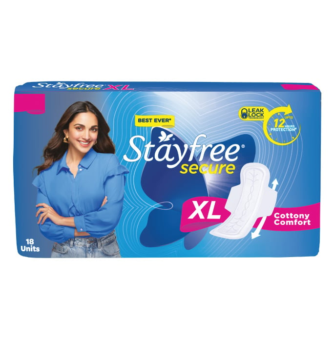 Stayfree® Secure® Cottony Soft XL Cover Sanitary Pads