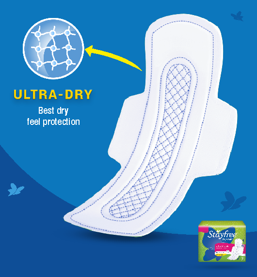 move confidently with dry max pad
