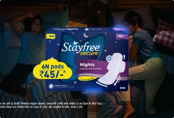Stayfree Secure Nights Cottony Soft Pads
